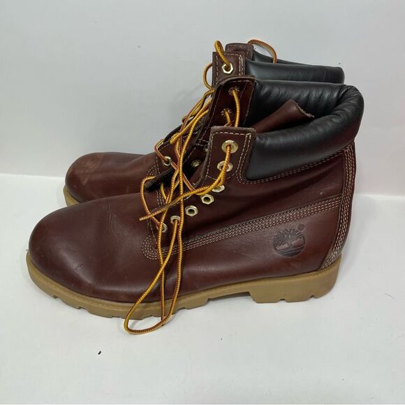 Timberland Brown Leather Work Boots - Picture 3 of 8